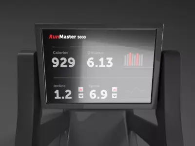 Runmaster 5000 Fitness Treadmill 3D model