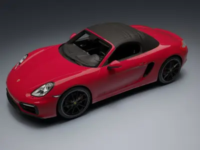 Porsche 718 Boxster GTS Low-poly 3D model