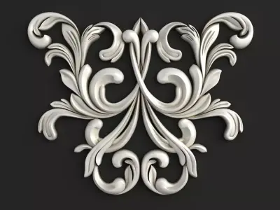 Carved decor  3D model purchase