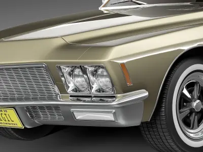 Buick Riviera GS Boattail 1971 3D model