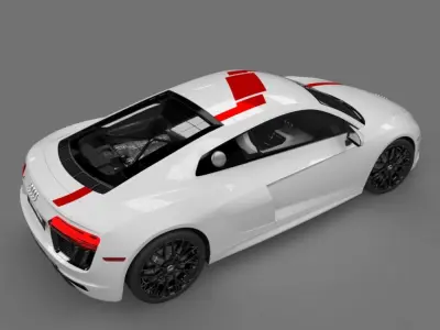 Audi R8 Coupe 2018 Model 3D model