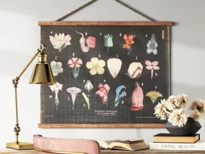 Blended Fabric Hohl Wall Hanging  3D model