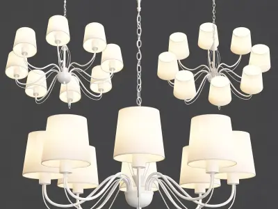 LAMP ORLEAN A9310LM-8WG 3D model