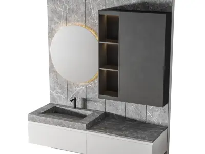 Luxury Bathroom 105 3D model