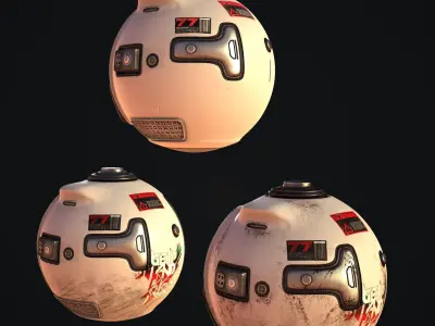 Sci-Fi Drone - White Devil 3D model