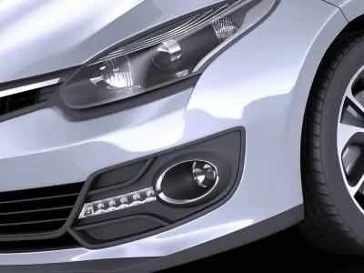 Renault Megane 3door 2016 VRAY 3D model