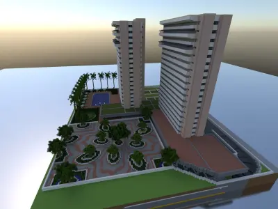 Los Delfines Residential Complex 3D model