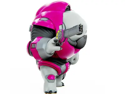 ALIEN TROOPER 5-V  Rigged for Unreal Engine - Unity - MIXAMO  3D model