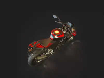 Base model Aprilia Tuono V4 2025 3D model
