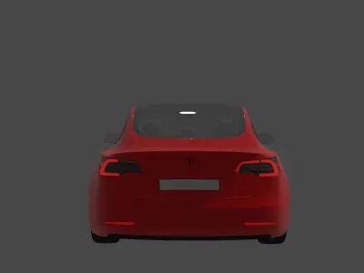 Tesla model 3 custom 3D model