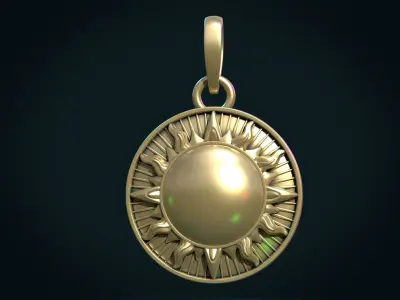 Sun Pendant III 3D print model