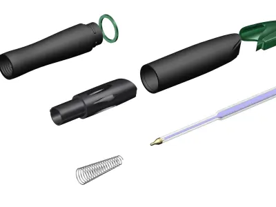 Luxury and stylish pen design having twist mechanism 3D model