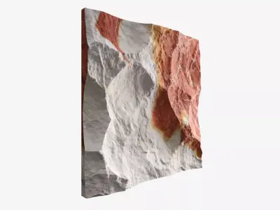 290-RockPanel rock wall art 3D model