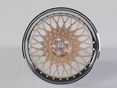 RIM HRE 501 VINTAGE SPORT CAR  Low-poly 3D model