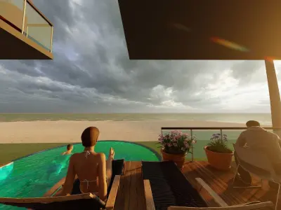 Beach Resort 3D model