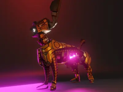 Fender - A Game Ready Friendly Fella Low-poly 3D model