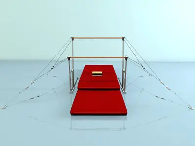 uneven bars 3D model