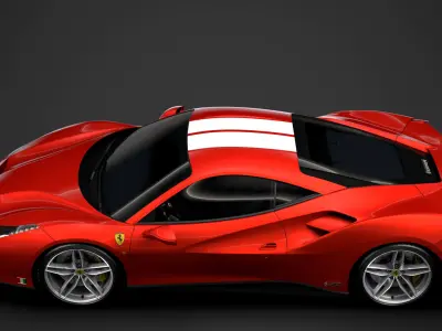 Ferrari 488 GTB The Schumacher 2018 3D model