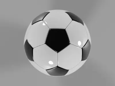 Football Low-poly 3D model Low-poly 3D model