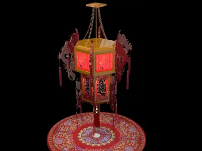 Chinese  palace lantern  3D model buy
