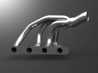 F1 Exhaust System  Free 3D model