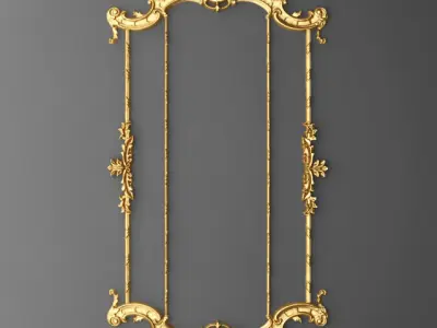 Collection stucco molding frame 3D model