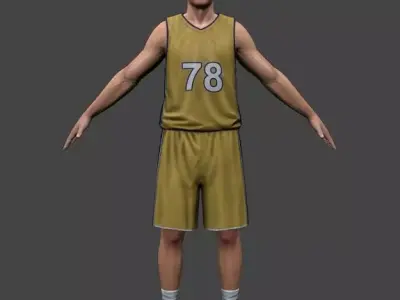 Basketball Player  V2 Low-poly 3D model