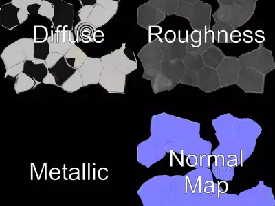 Classic Soccer Ball model pack Low-poly 3D model