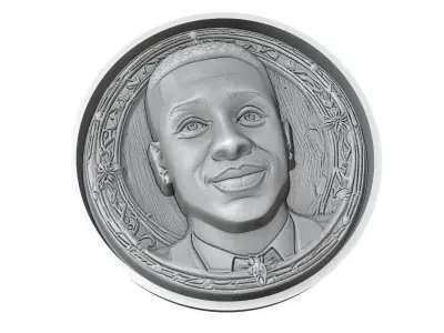 Rodrygo Footballer Medallion 3D print model
