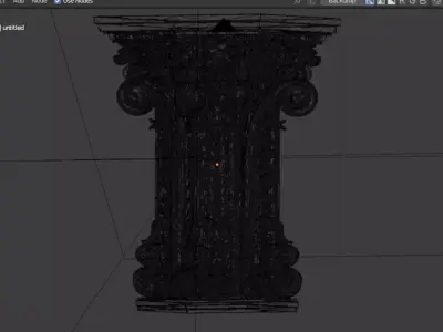 Column capital classic decorative ornament cnc 3d printing 04 3D print model