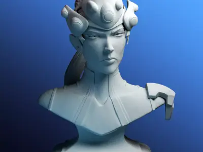 Widowmaker bust 3D print model
