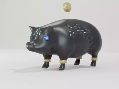 PIG OF WAR BANK 3D model