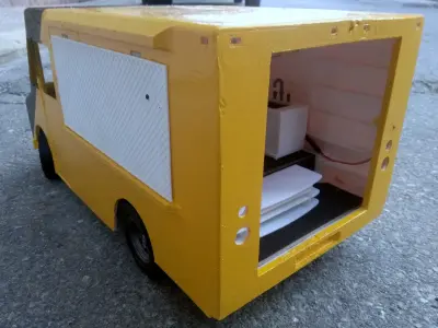 RC fast food drift rally trail crawler truck 3D print model