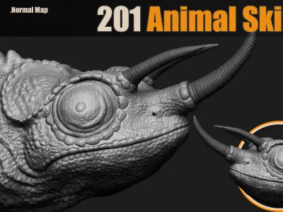 201 Animal Skin Brushes 3D model