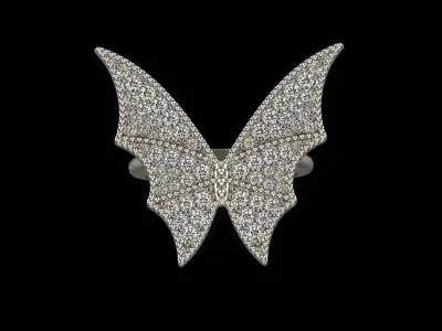 Butterfly ring model 515 3D print model
