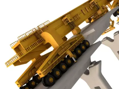 Bridge Girder Erection Machine 3D model