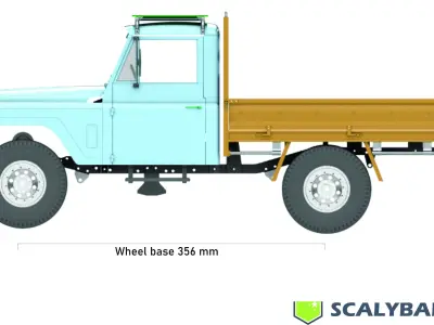 NISSAN PATROL G60 UTE SCALE MODEL STL FILES 3D print model 3D print model