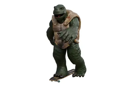 Turtle Boy Low-poly 3D model