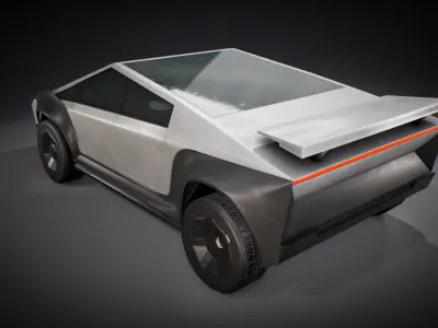 Tesla Cybertruck Sport Car Low-poly 3D model