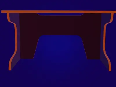 Game table E-Sport Gear Comfy ESG-14 BY for decor or games 3D model