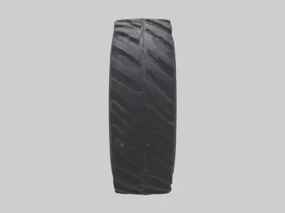 rubber tire Low-poly 3D model by your3dworld
