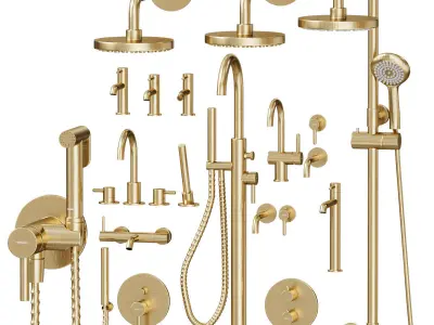 Set Faucets Omnires 3D model