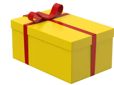 Gift box v2 3D model