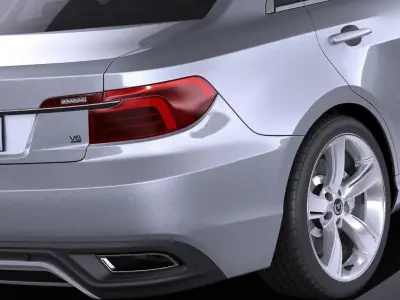 Generic Sedan mid-class 2015 VRAY 3D model