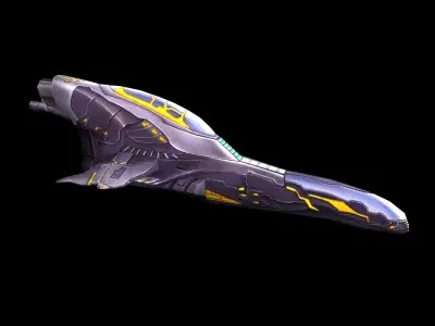 Scythe Battleship 03 3D model