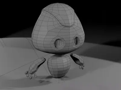 Low poly robot for free Free low-poly 3D model