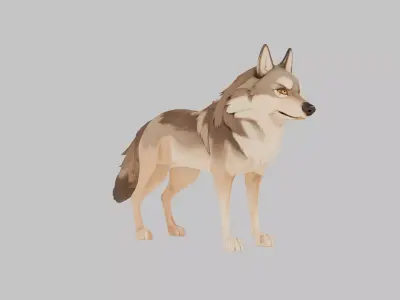 Lord Brahma Hindu creature Low-poly 3D model