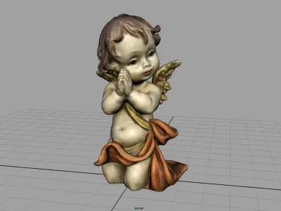 Angel 10 Low-poly 3D model