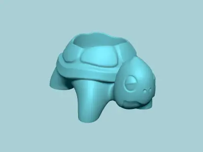 Turtle Back Vase - Cute Plant Pot - STL Printable 3D print model