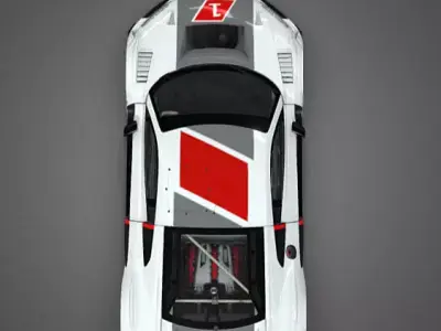 Audi R8 Lms 2016 Low-poly 3D model